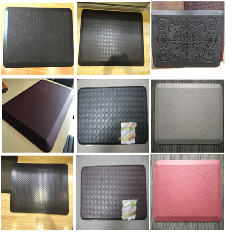 Emboss printed type door entrance resist fatigue PU mats