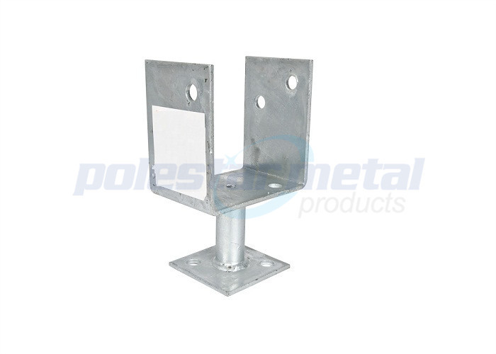 120 x 200mm Hot Dipped Galvanised Steel Full Stirrup Post Anchor For Wooden House