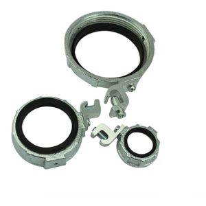 China Malleable Iron Conduit Grounding Bushing / Insulated Conduit Bushing 1/2 Size on sale