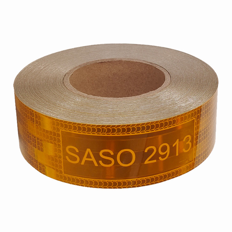 ECE SASO 2913 Reflective Tape Vinyl Adhesive Sheet For Trucks auto