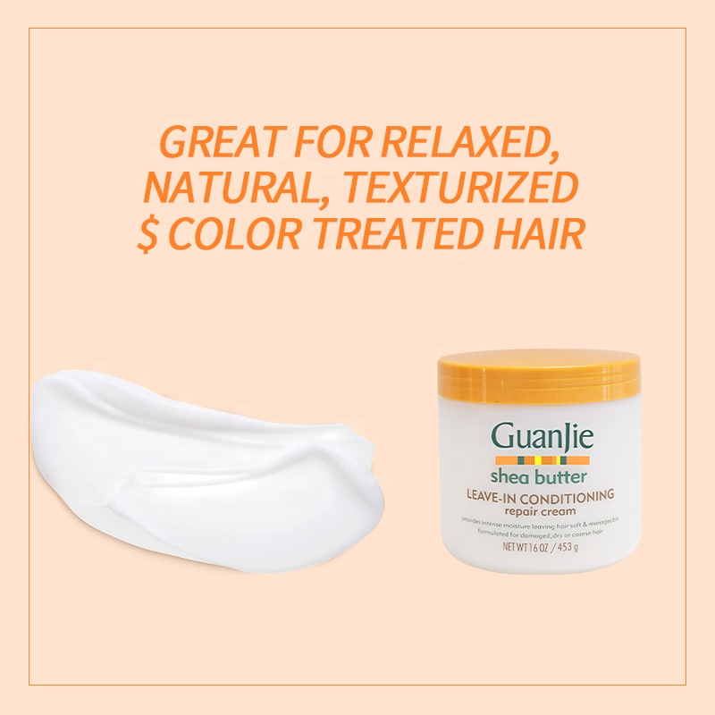 Leave-in Conditioning Argan Oil and Shea Butter Hair Repair Cream for Deep Penetration
