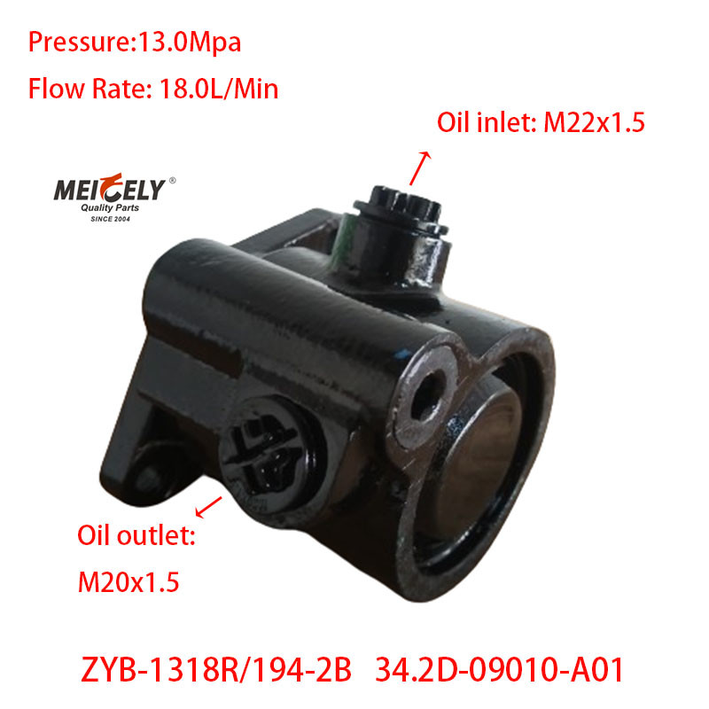 Stock New Dongfeng Jiatai ZYB-1318R/194-2B Power Steering Pump