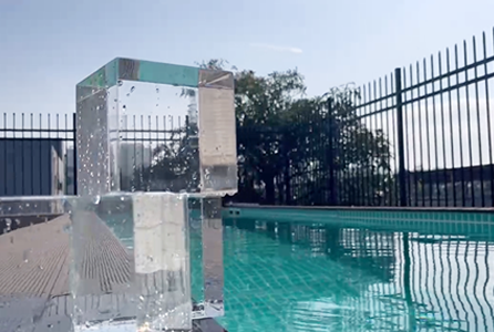 Saltwater Pool Clear Thick Container Spa Plexiglass Panel Infinity Acrylic Swimming Pool