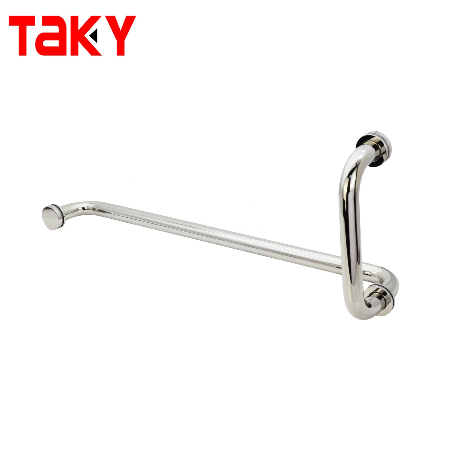 TK-C040 Round Stainless Steel Shower Room Glass Push Pull Handle with Polish Finish
