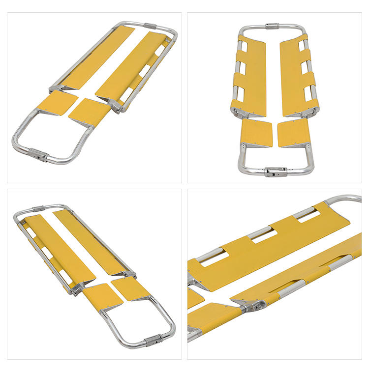 Yellow Spade Manual Stretcher For Fracture Or Injured Patients Class I