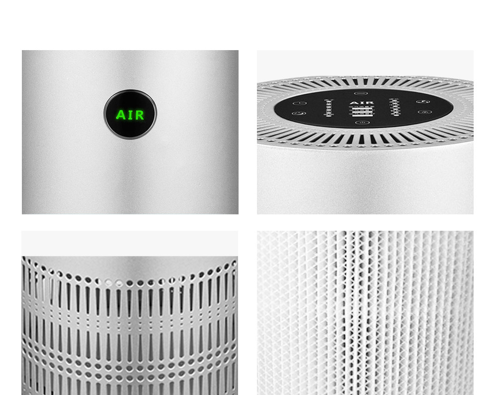 PM 2.5 Detection Pre Filter 220V 40W Hepa Air Purifier OEM Color