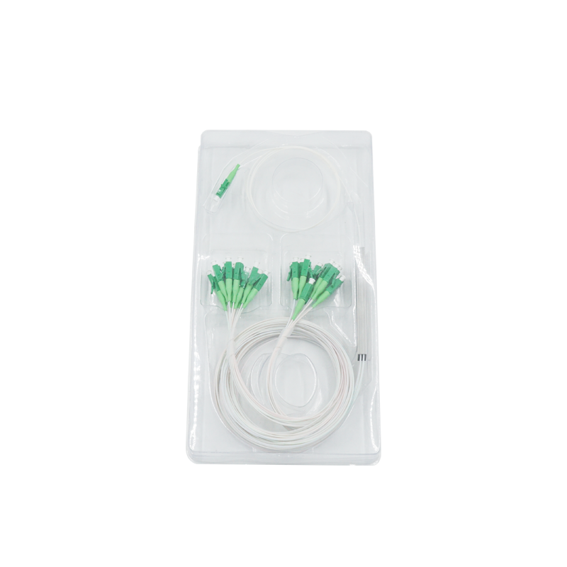 0.9mm Steel Tube Fiber Optic Splitter 1x32 With LC APC Connector