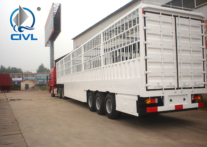 New 3 Axle Fence Cargo Semi Trailer 12m 12.5m Side Wall Fence Cargo Semi Truck Trailer