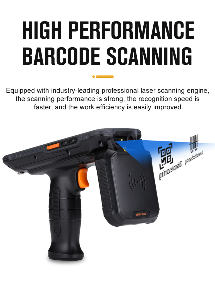 New Arrival Android Qr Code Pda Scanner NFC QR Code Scanning Industrial Rugged Pda Barcode Scanner