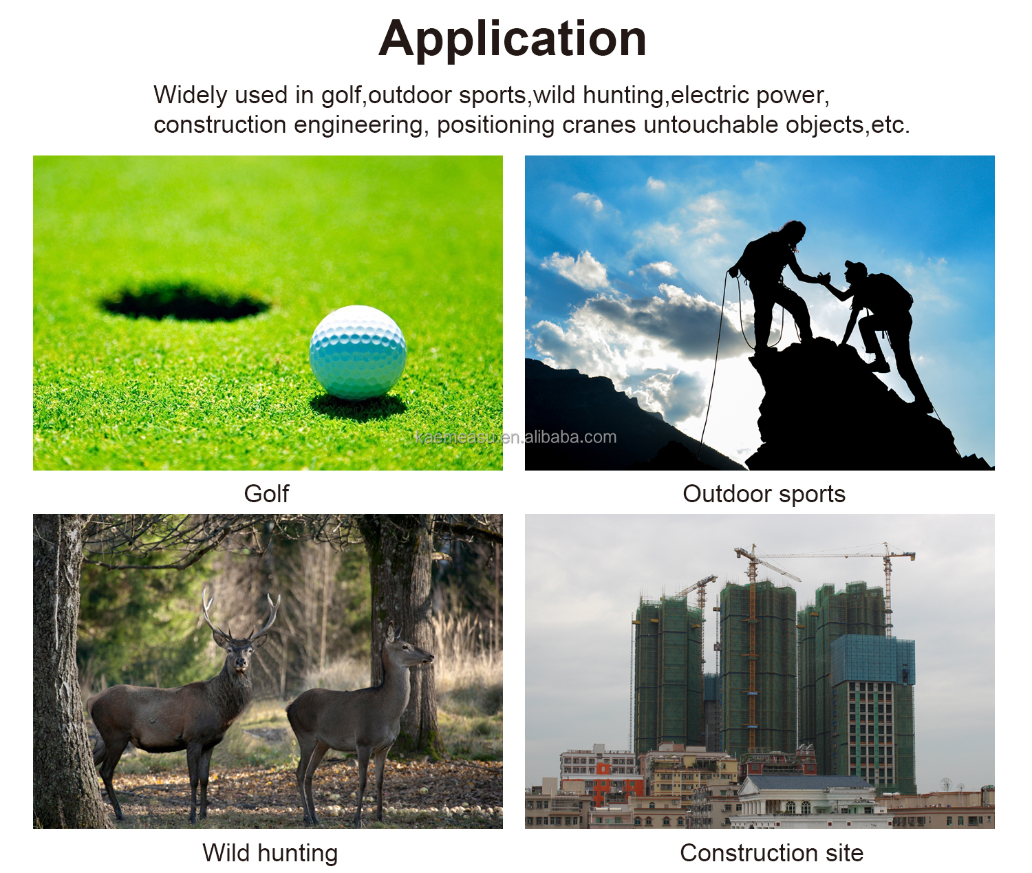 Telescope Golf Rangefinder Laser Distance Meter Hunting Rangefinder Laser Golf Rangefinder