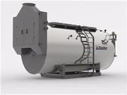Industrial Gas Condensing Boiler , High Mass Condensing Boiler Horizontal Three