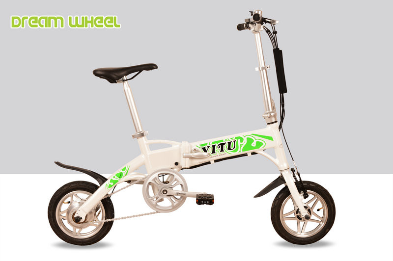 12 Inch Mini Aluminum Folding Electric Bike 36V 250W Motor Powerd