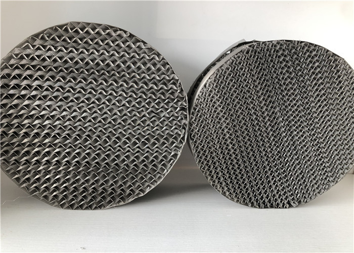 SS 316l Corrugated Metal Structure Packing For Absorption / Scrubbing