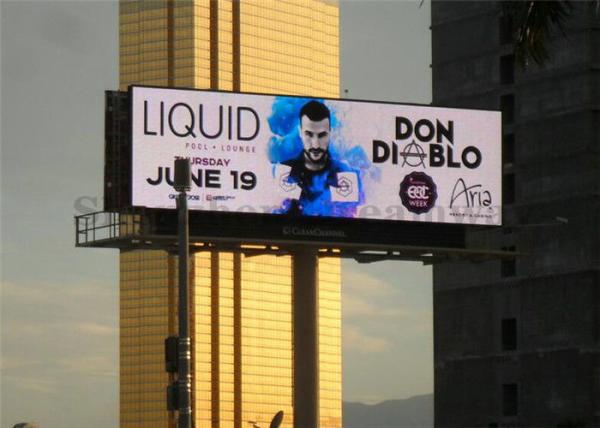Commercial P8 Outdoor Led Billboard , Advertising Led Display Board 6500 Nits