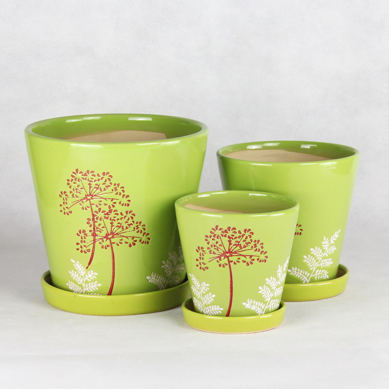 Customizable Ceramic Pots For Gardening In Different Colors