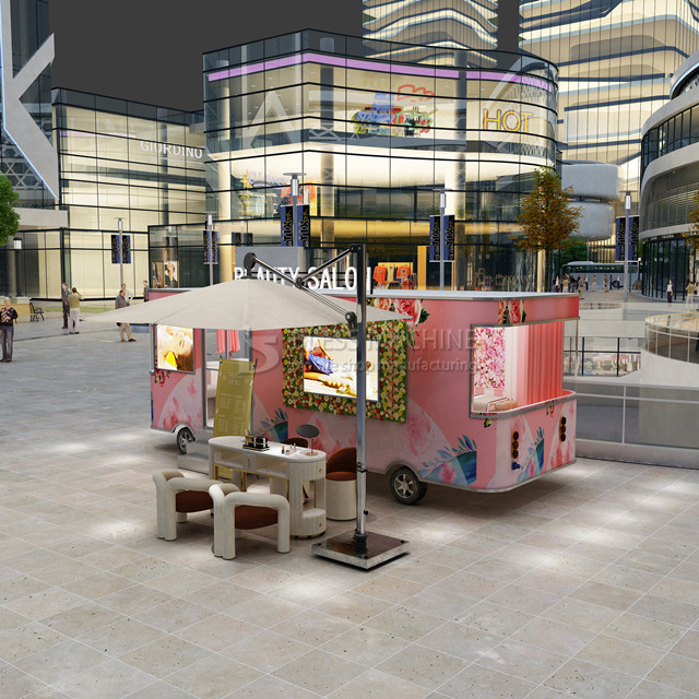 Mobile Salon in Technology with 4 Wheels and L420.00cm*W180.00cm*H230.00cm Dimensions