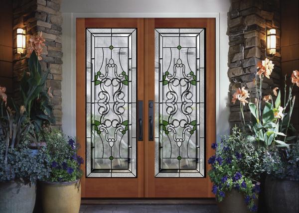 Easy Fingertip Opening Tempered Sliding Glass Door Surface 25.4 Mm Thickness