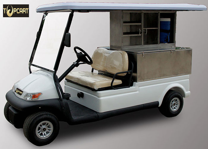 Trojan Battery 2 Seater Utility Golf Cart , Club Car Electric Golf Cart Eco Friendly