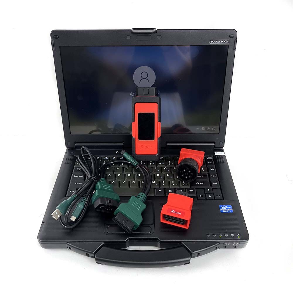 Truck support forCum-mins vocom Xtruck X003 plus Read Codes rasing Codes (DPF) Heavy Duty Diagnostic Tool+CF53 laptop