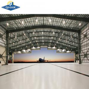 China Pre Designed Q355 Steel Structure Hangar H Beam Metal Portal Frame Building on sale