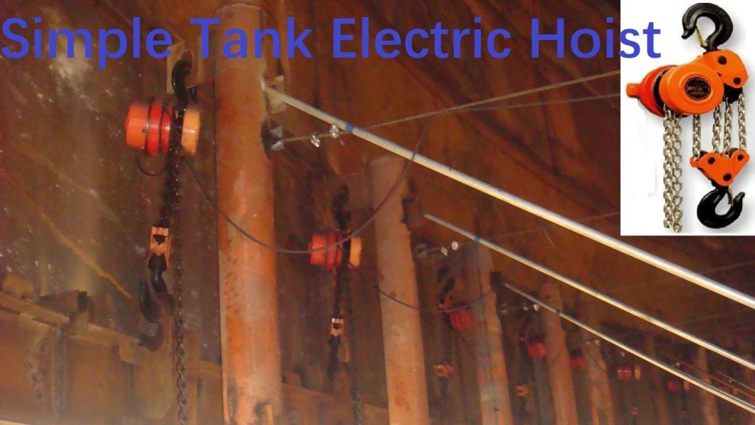 Simple Electric Hoist for Hoist Tank or Silo or Bolted Tank Lifting