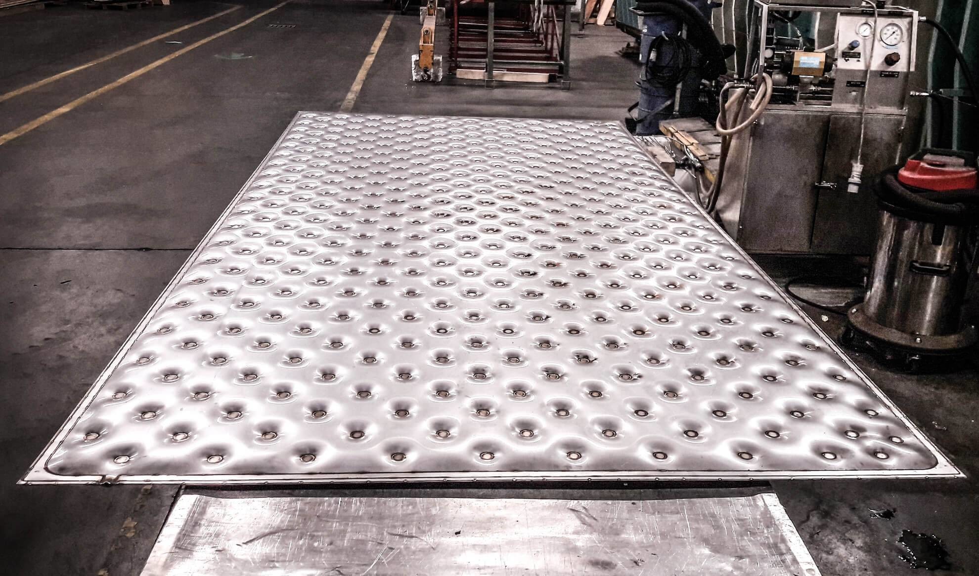 OEM Custom Pillow Plate Heat Exchanger Stainless Steel In Various 2mm