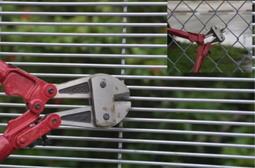 358 Safety Welded Mesh Fence , Welded Metal Fence Panels Powder Coated