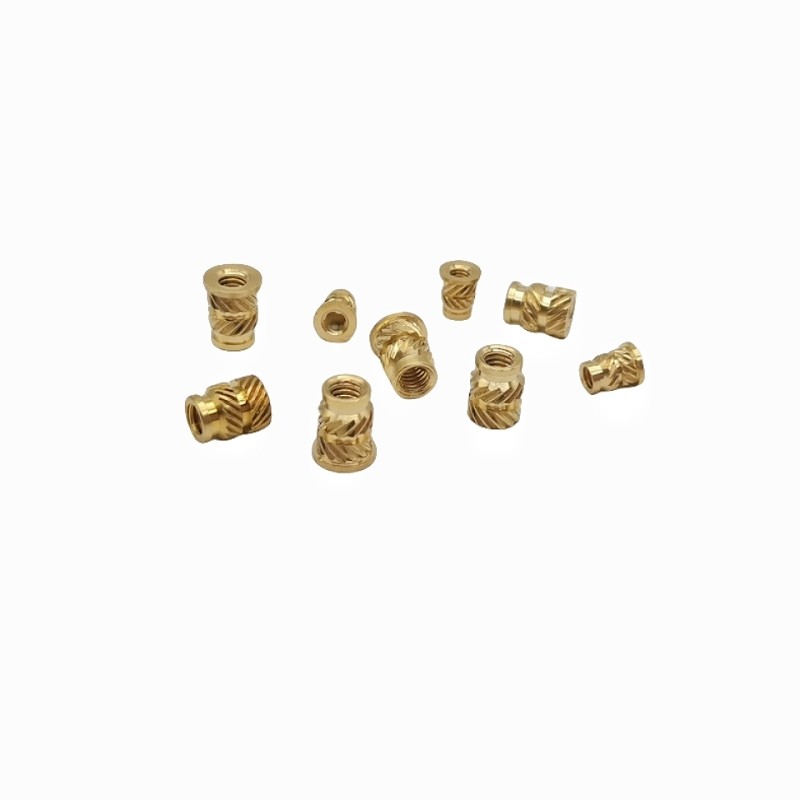 Factory Wholesale Double Twill Copper Nut Brass Nut Cap Through-Hole Knurled Nut