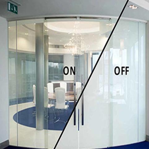 Office Dimming PDLC Film Glass Indoor Curved Toughened Glass Sound Insulation
