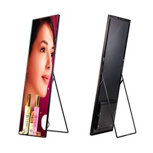 Digital Transparent P2 Backlit Poster Frames LED Display FCC Certificated