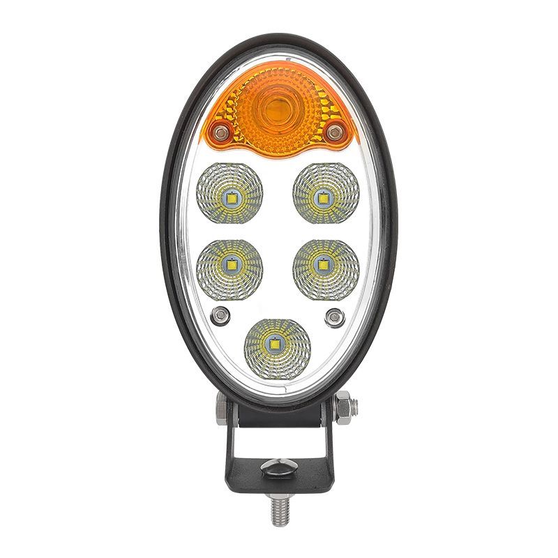 Forklift Tractor 36W Universal LED Headlight Turn Signal Oval LED Working Light