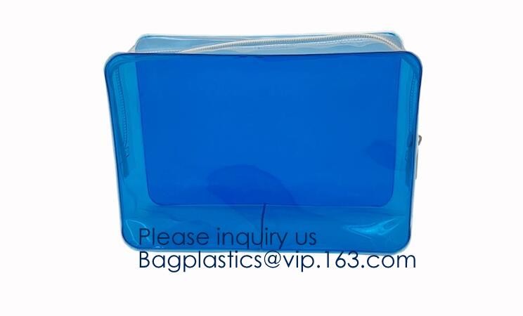 Makeup Bag Cosmetic Bag Travel Toiletry Bag Waterproof Makeup Zipper Portable Transparent Pouch Set - Black, bagease pac
