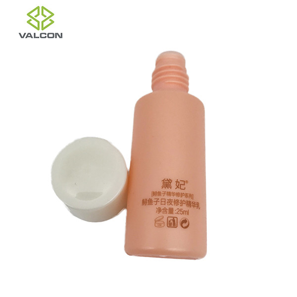 25 ML Plastic Lotion Bottles White Screw Cap Radiance Essence Packaging
