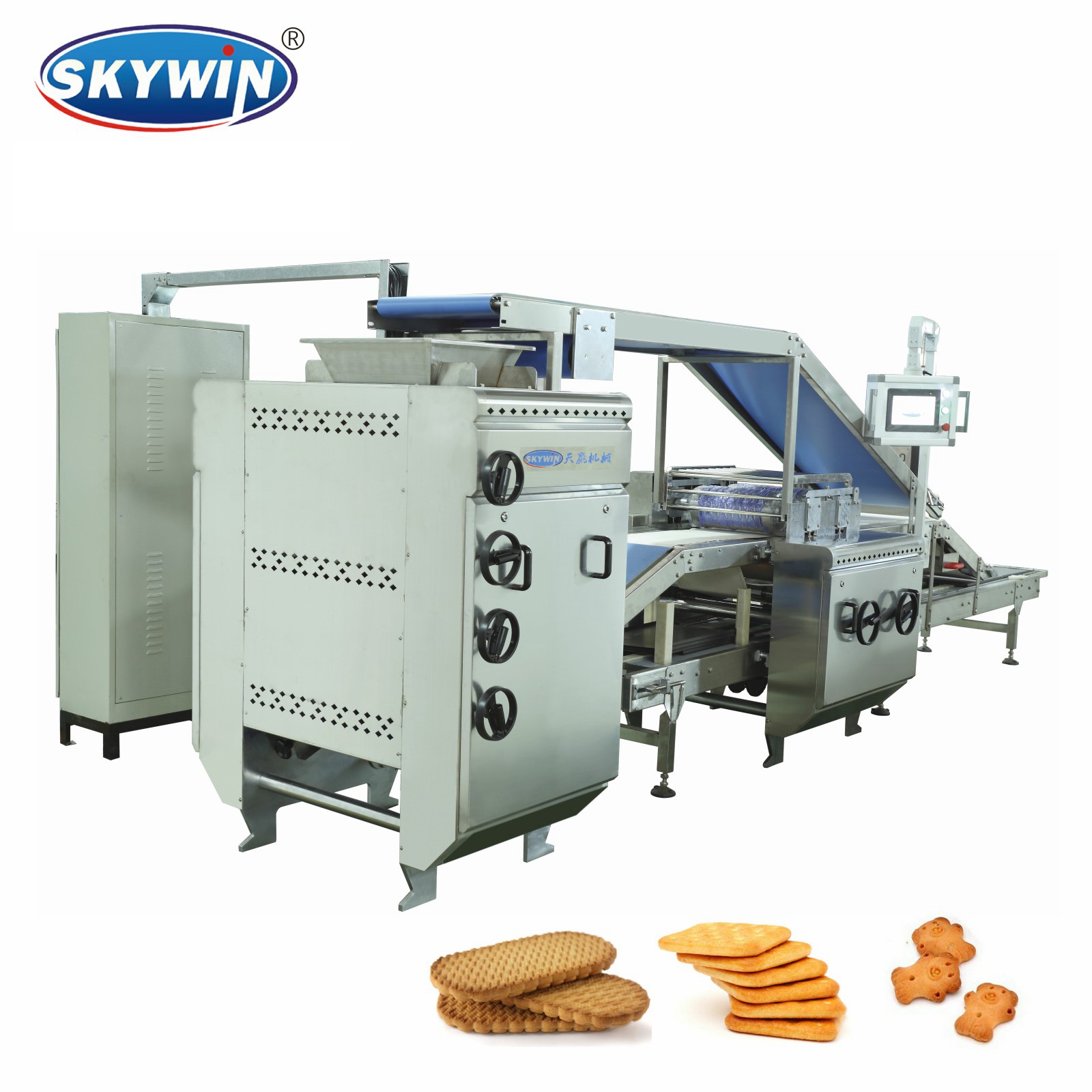 Width 400mm 120kgs/Hr Fully Automatic Biscuit Making Machine For Small Business