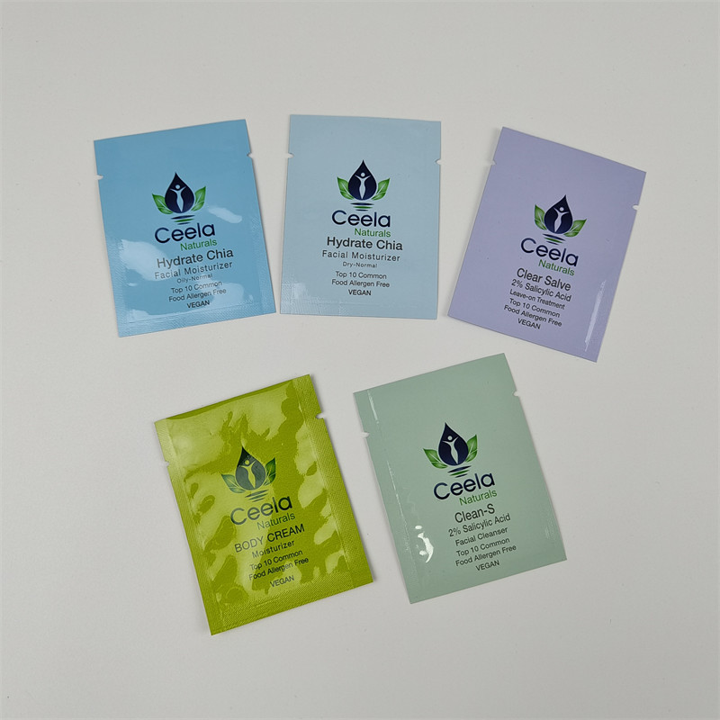 Snacks and Coffee Bean Small Foil Pouch Packaging For Samples