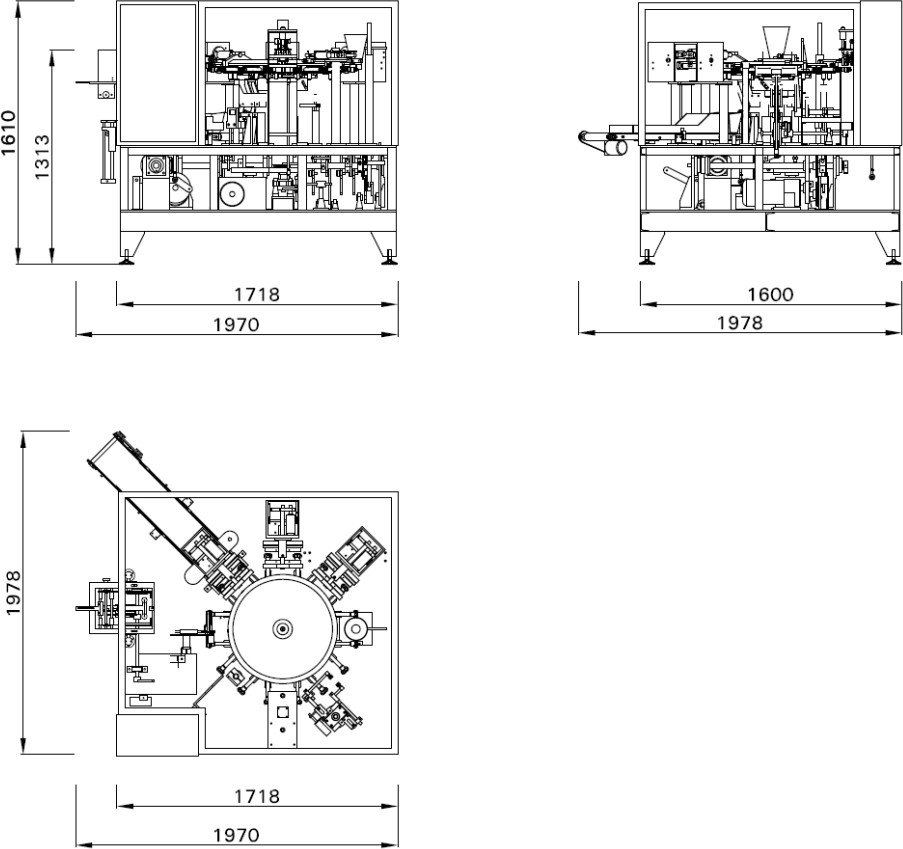 3KW Automatic Powder Packaging And Sealing Equipment