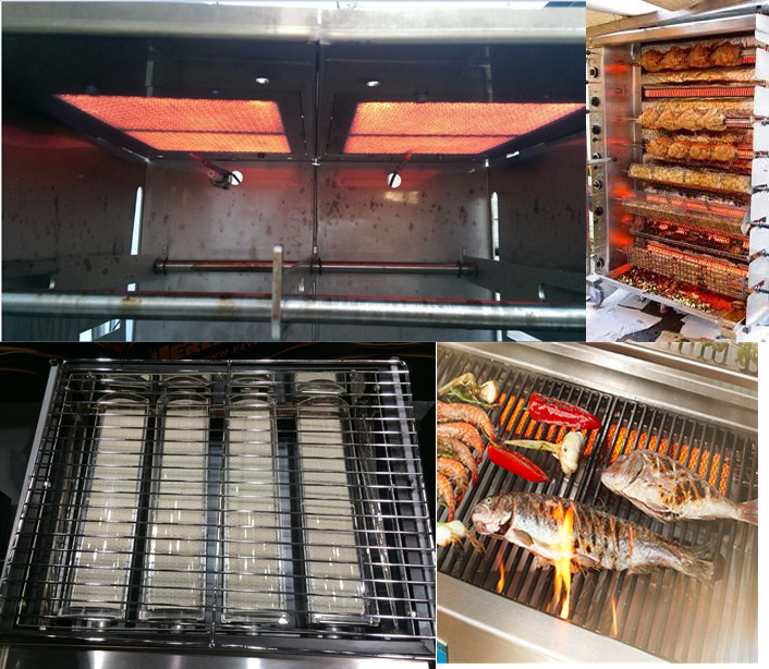 Direct Heating BBQ Grill Burners Roaster Rotisserie Stove Gas Cooktop Burner