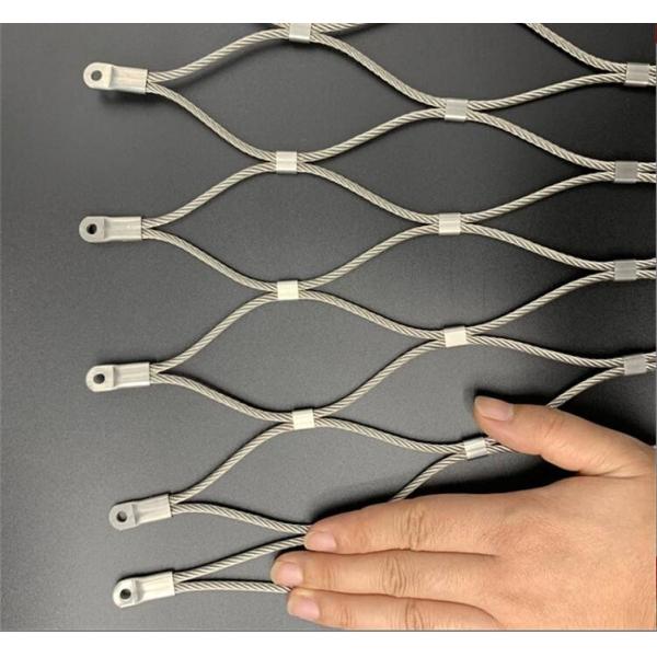 Quality Silver Stainless Steel Rope Mesh with Resist Chewing and Heavy Snow Wind Resistant Properties for Aviary and Zoo Enclosures for sale