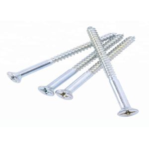 China Class Carbon Steel 8.8 10.9 Phillips Flat Head Wood Screw DIN7997 Blue Galvanized on sale