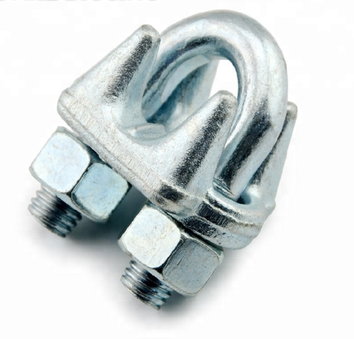 DIN 741 Heavy Duty US Type Carbon Steel Drop Forged Wire Rope Clip Wire Rope Clamp