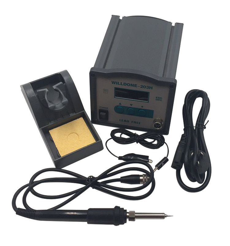 Lead Free Hot Air Solder Rework Station , Temperature Controlled Soldering Station Energy Saving