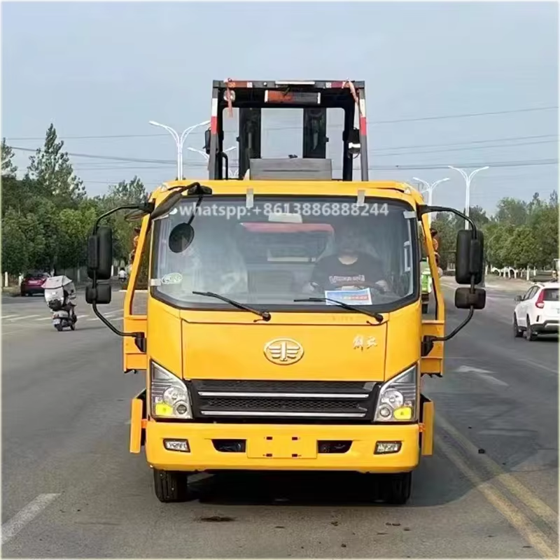 FAW 5 Ton Flatbed Trailer Wrecker Truck Eliminate-bonds Truck Tow Trucks