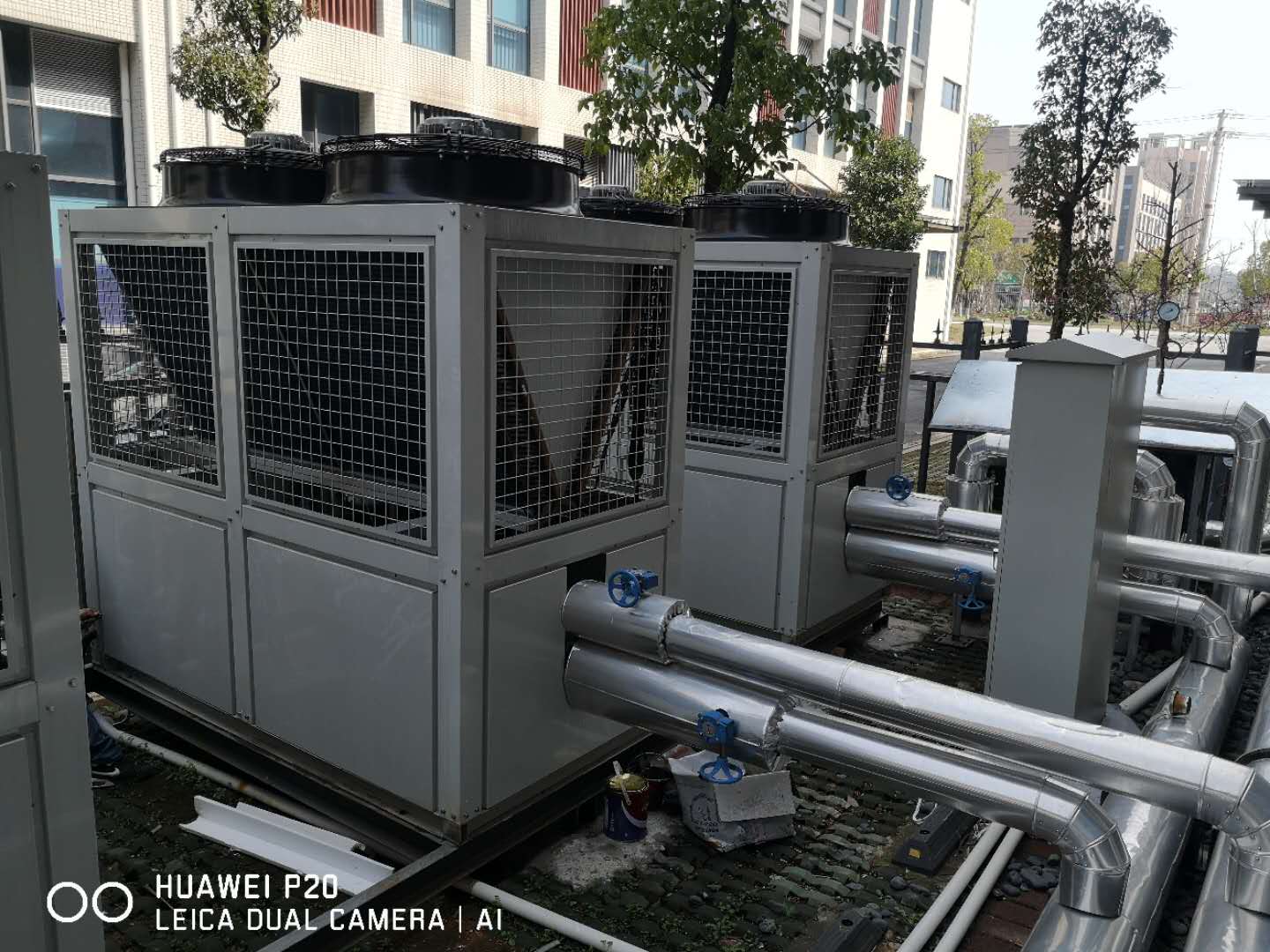 Industrial Modular Type Water Air Cooled Chiller Machine 800 KG 380/400 VAC