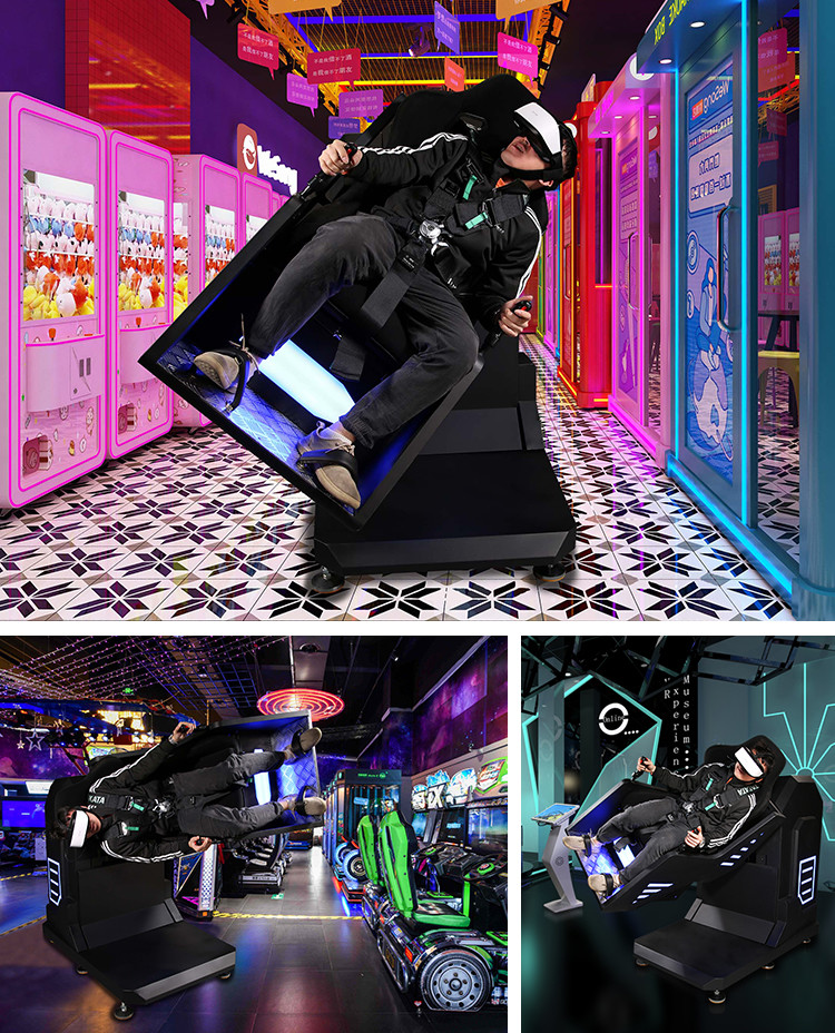 9D 2.5KW Game VR Simulator Pendulum Virtual Reality 360 Rotation Shooting