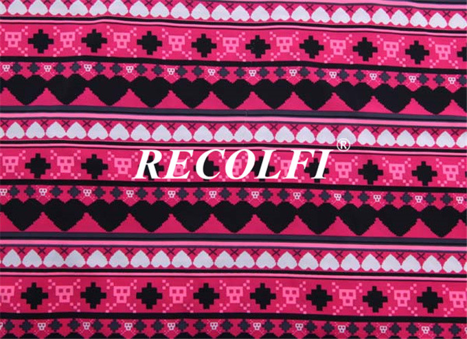 Geometry Pattern Absorbent Poly Yarn Recycled Plastic Activewear Digital Printing