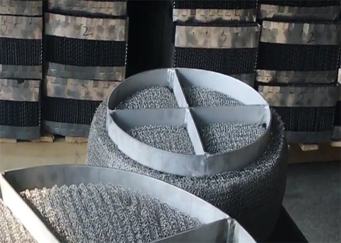 304 Stainless Steel Mesh Pad Demister Thickness 150mm Seawater Desalination