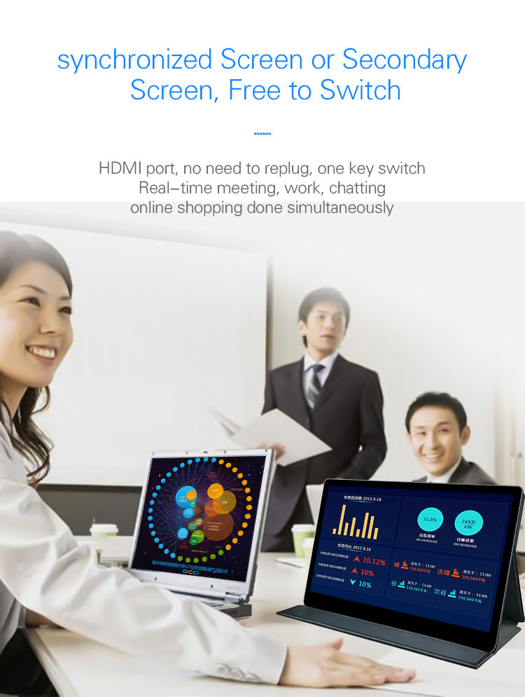 178 Degree Full View 72% Color Gamut 13.3 Inch Portable Console Monitor
