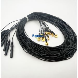 Reusable EEG Cup Electrodes with Gold Plating and 3m Cable