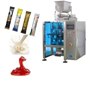 China Vertical Plastic Liquid Packaging Machine Sauce Packing Machine Easy Operation on sale