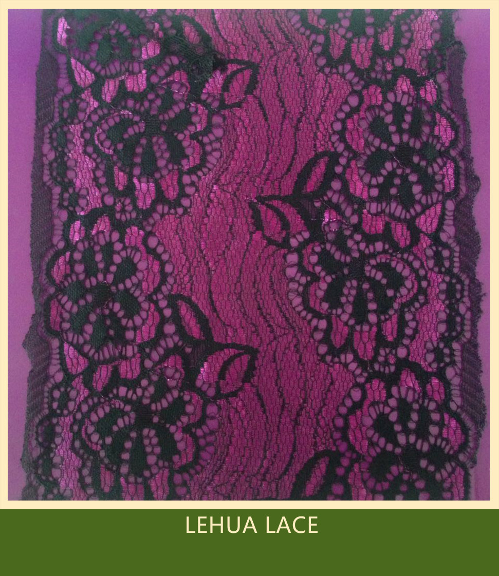 Hot Selling and nice quality Nylon Spandex Stretchy Brazil Lace from China
